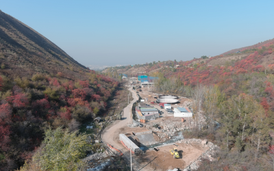 Construction of a water intake facility in Almaty